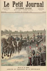 Revue des troupes, 14 juillet : Arrivée du Président de la République, du 